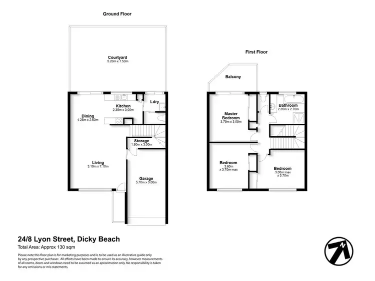 Floorplan of Homely townhouse listing, 24/8 Lyon Street, Dicky Beach QLD 4551