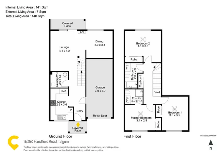 Floorplan of Homely townhouse listing, 11/280 Handford Road, Taigum QLD 4018