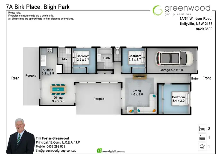 Floorplan of Homely house listing, 7A Birk Place, Bligh Park NSW 2756
