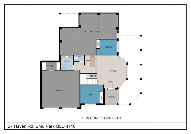 Floorplan of Homely house listing, 27 Haven Road, Emu Park QLD 4710
