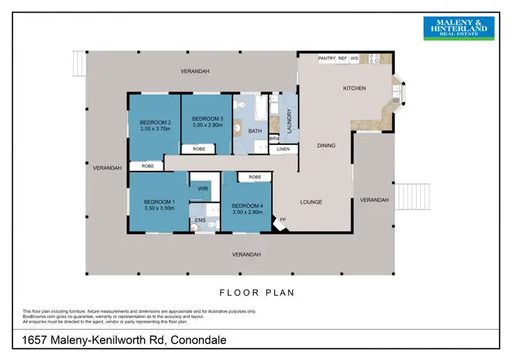 Floorplan of Homely house listing, 1657 Maleny Kenilworth Road, Conondale QLD 4552