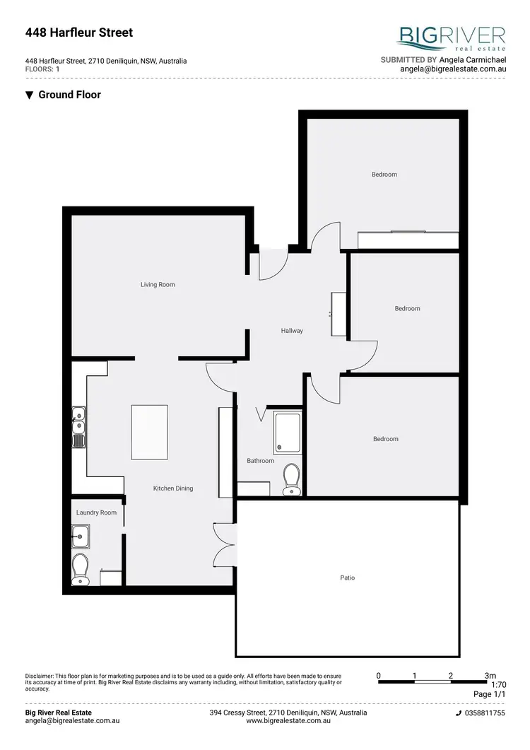 Floorplan of Homely house listing, 448 Harfleur Street, Deniliquin NSW 2710
