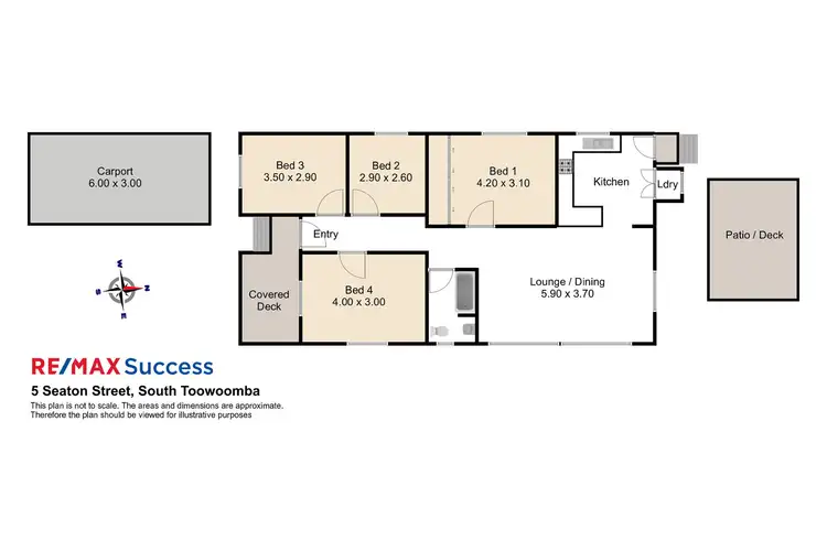 Floorplan of Homely house listing, 5 Seaton Street, South Toowoomba QLD 4350
