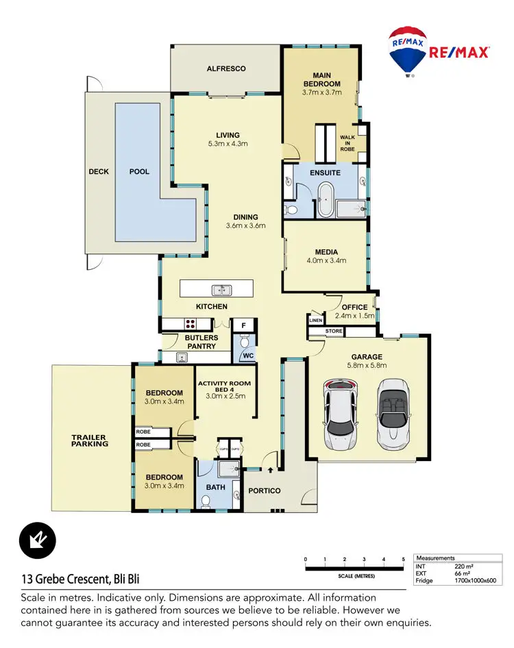 Floorplan of Homely house listing, 13 Grebe Crescent, Bli Bli QLD 4560