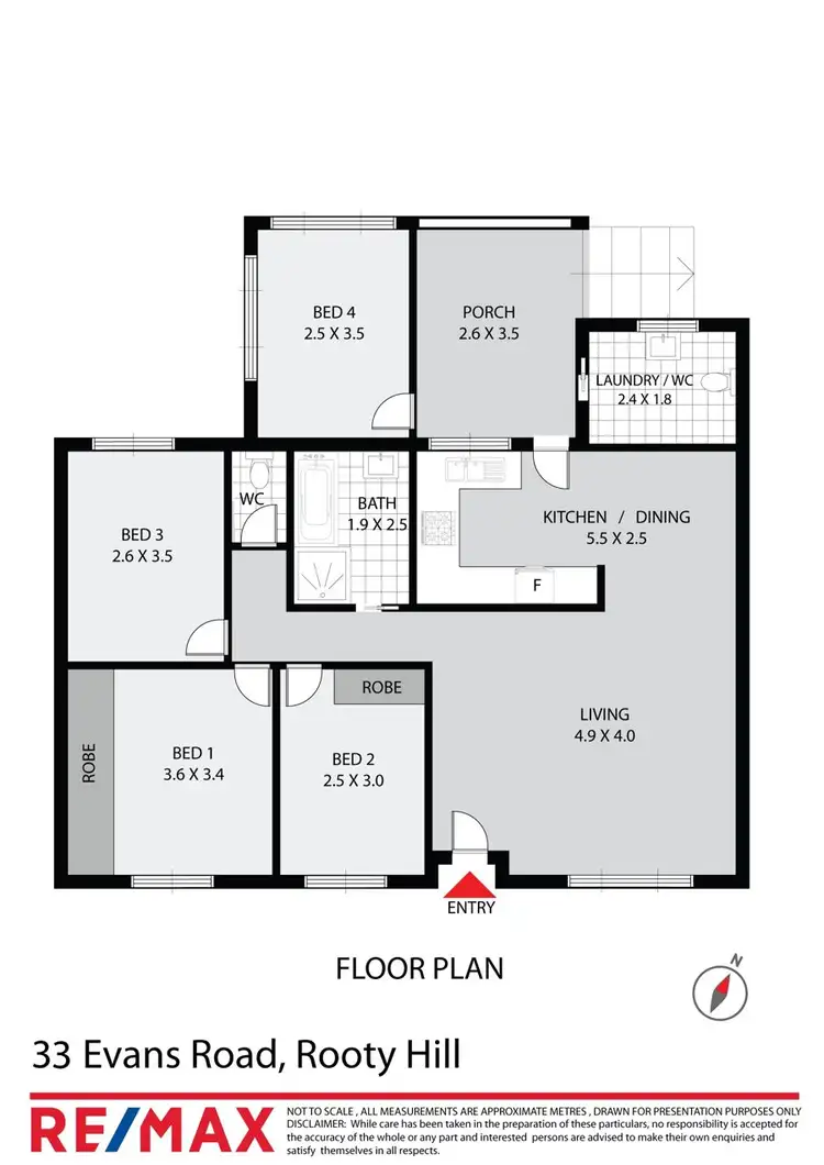 Floorplan of Homely house listing, 33 Evans Rd, Rooty Hill NSW 2766