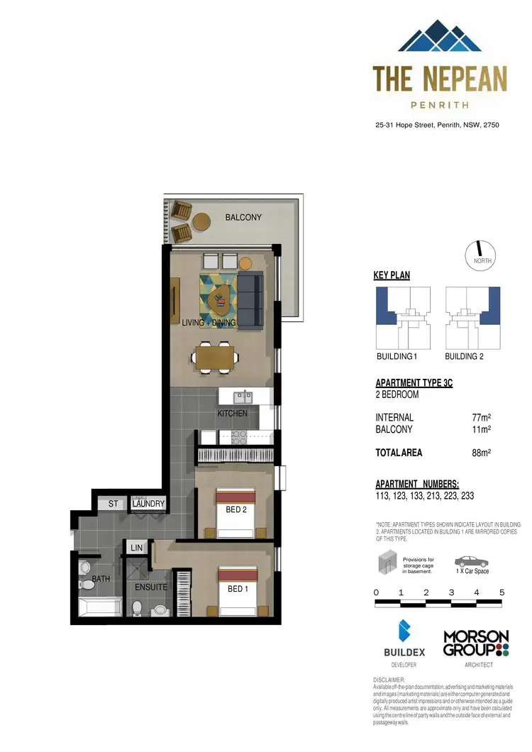 Floorplan of Homely apartment listing, 123/25-31 Hope Street, Penrith NSW 2750
