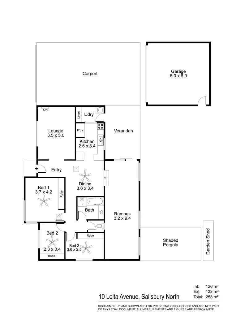 Floorplan of Homely house listing, 10 Lelta Avenue, Salisbury North SA 5108