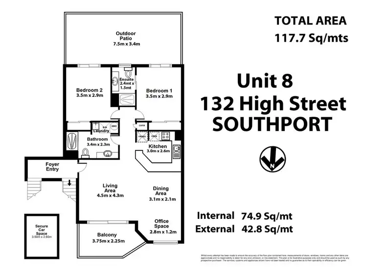Floorplan of Homely house listing, 8/132 High Street, Southport QLD 4215