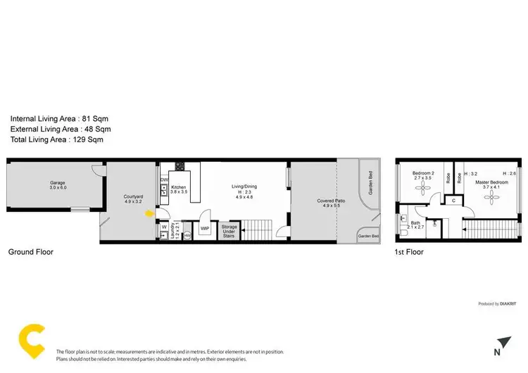 Floorplan of Homely townhouse listing, 2/18 Glenariff Street, Ferny Grove QLD 4055