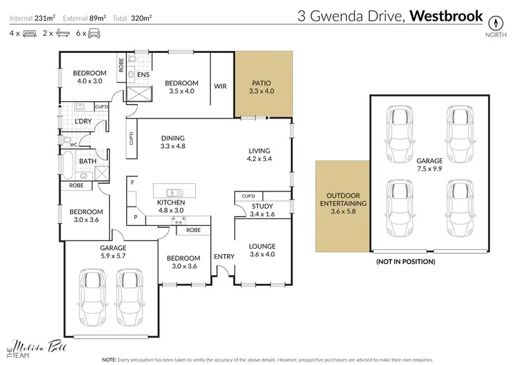 Floorplan of Homely house listing, 3 Gwenda Drive, Westbrook QLD 4350