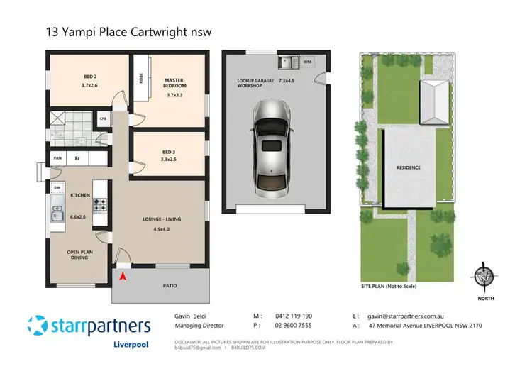 Floorplan of Homely house listing, 13 Yampi Place, Cartwright NSW 2168