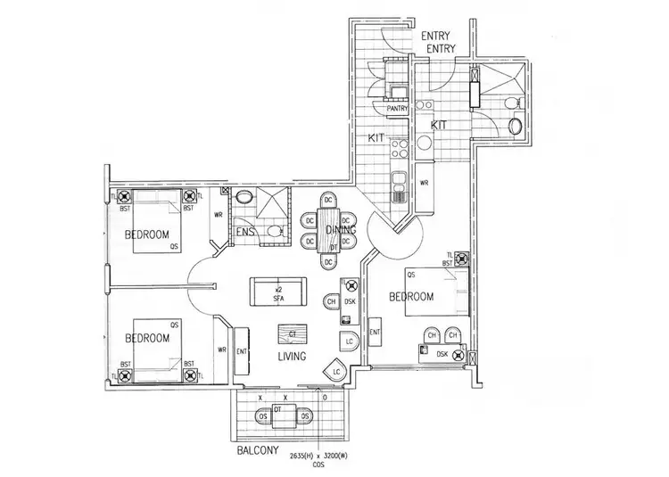Floorplan of Homely apartment listing, 411/532-544 Ruthven Street, Toowoomba City QLD 4350