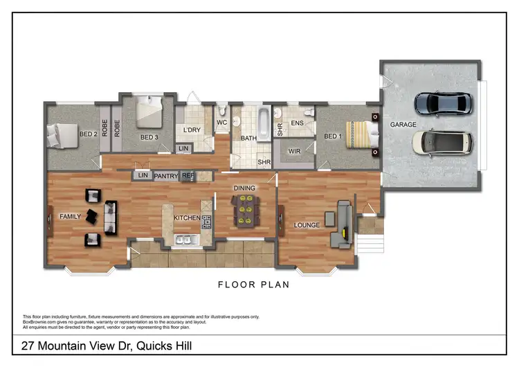 Floorplan of Homely house listing, 27 Mountain View Dr (Quicks Hill), Lavington NSW 2641