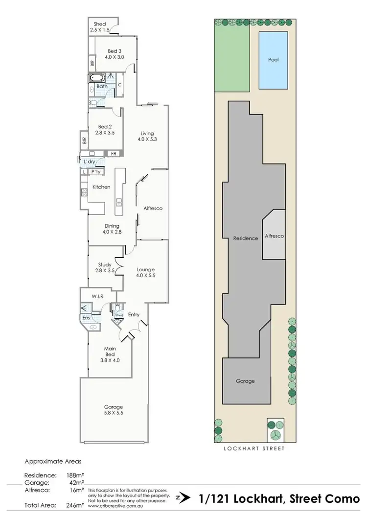 Floorplan of Homely house listing, 121A Lockhart Street, Como WA 6152