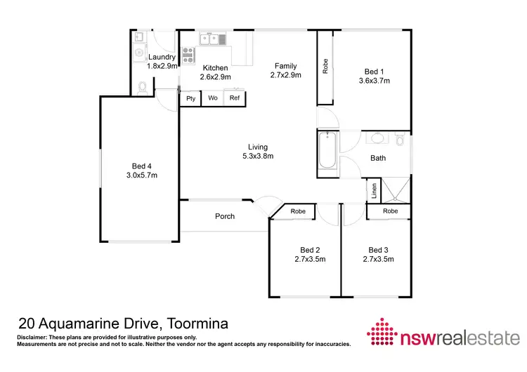 Floorplan of Homely house listing, 20 Aquamarine Drive, Toormina NSW 2452