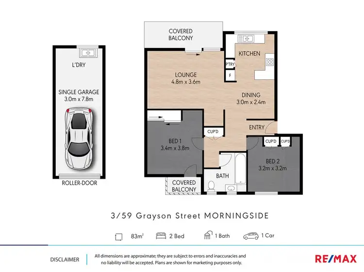 Floorplan of Homely unit listing, 3 / 59 Grayson Street, Morningside QLD 4170