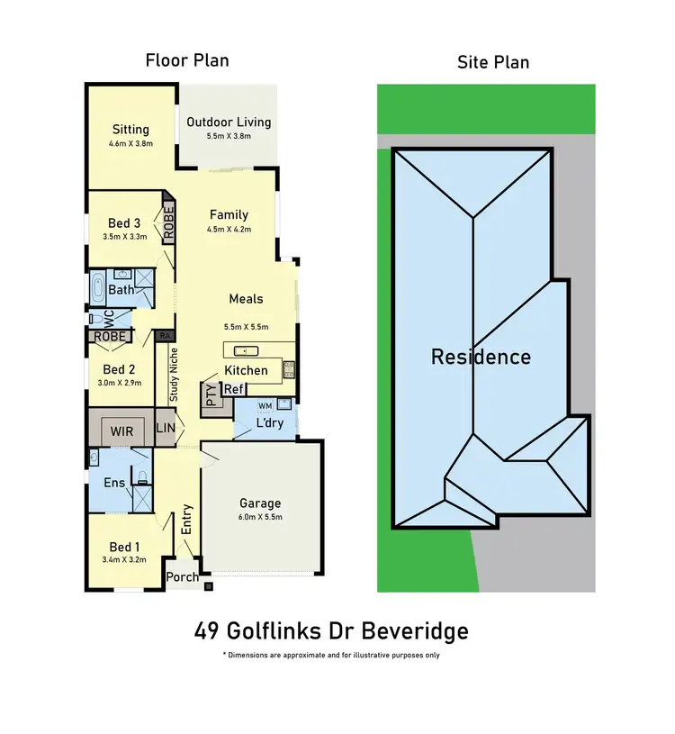 Floorplan of Homely house listing, 49 Golf Links Drive, Beveridge VIC 3753