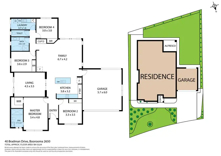 Floorplan of Homely house listing, 40 Bradman Drive, Boorooma NSW 2650