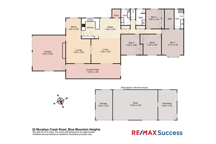 Floorplan of Homely house listing, 32 Murphys Creek Road, Blue Mountain Heights QLD 4350