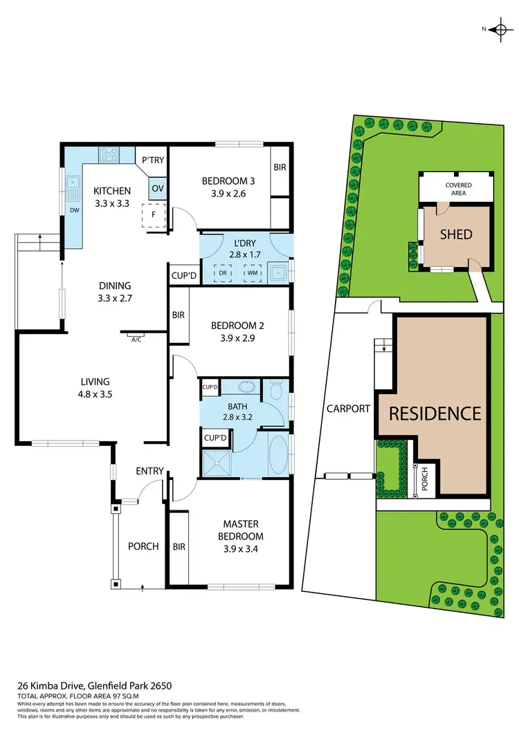 Floorplan of Homely house listing, 26 Kimba Drive, Glenfield Park NSW 2650