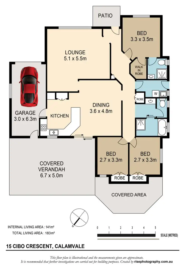 Floorplan of Homely house listing, 15 Cibo Court, Calamvale QLD 4116