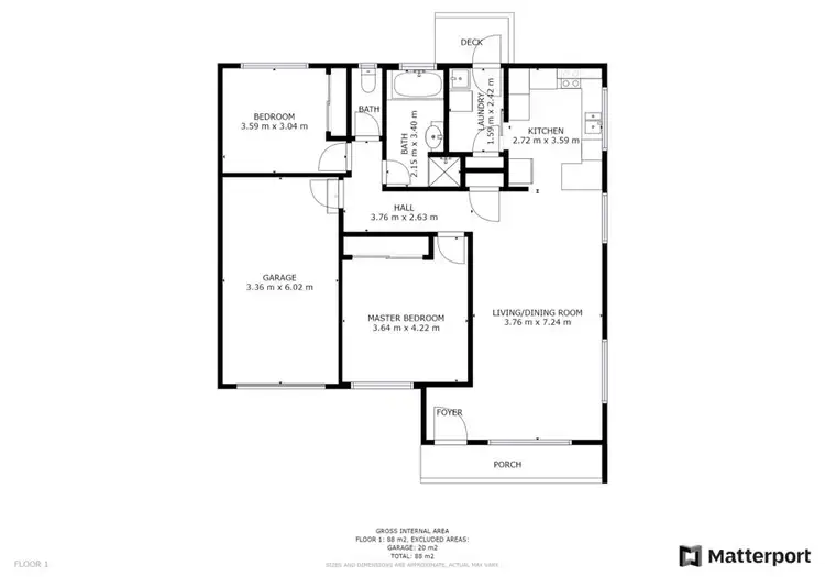 Floorplan of Homely villa listing, 3/121 Boronia Street, Sawtell NSW 2452