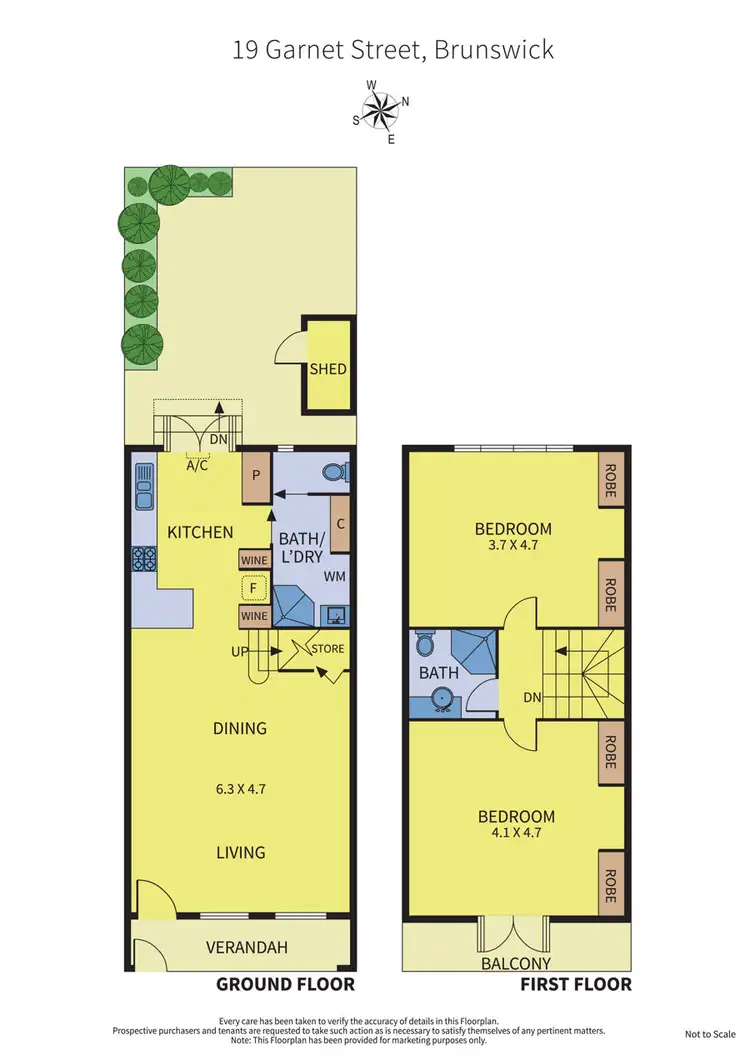 Floorplan of Homely house listing, 19 Garnet Street, Brunswick VIC 3056
