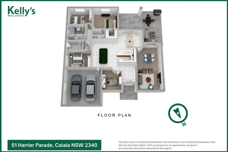 Floorplan of Homely house listing, 51 Harrier Parade, Calala NSW 2340