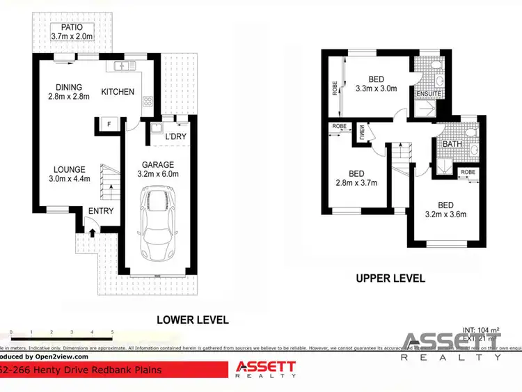 Floorplan of Homely townhouse listing, 62/266-284 Henty Drive, Redbank Plains QLD 4301