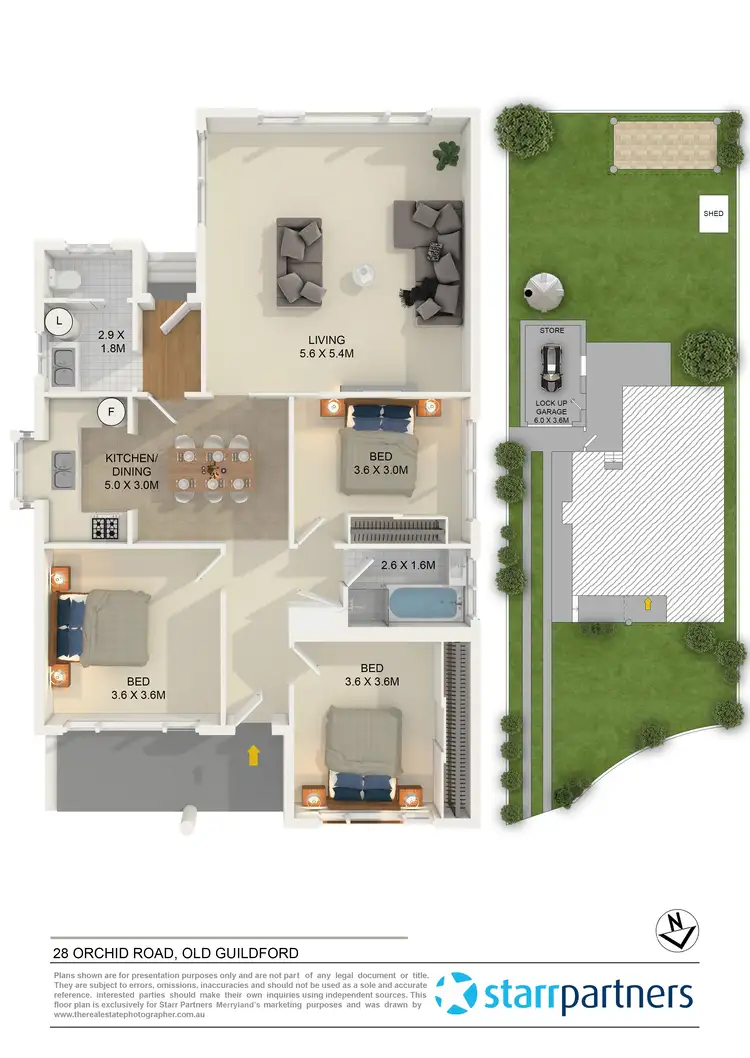 Floorplan of Homely house listing, 28 Orchid Road, Guildford NSW 2161