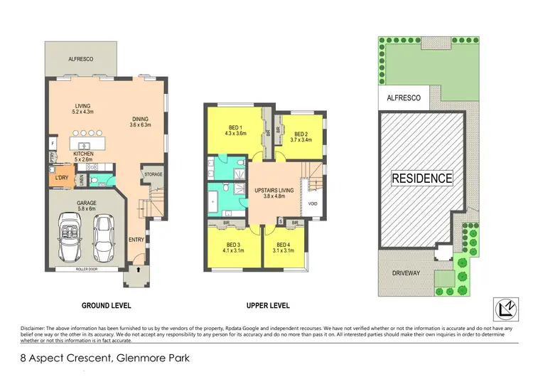 Floorplan of Homely house listing, 8 Aspect Crescent, Glenmore Park NSW 2745
