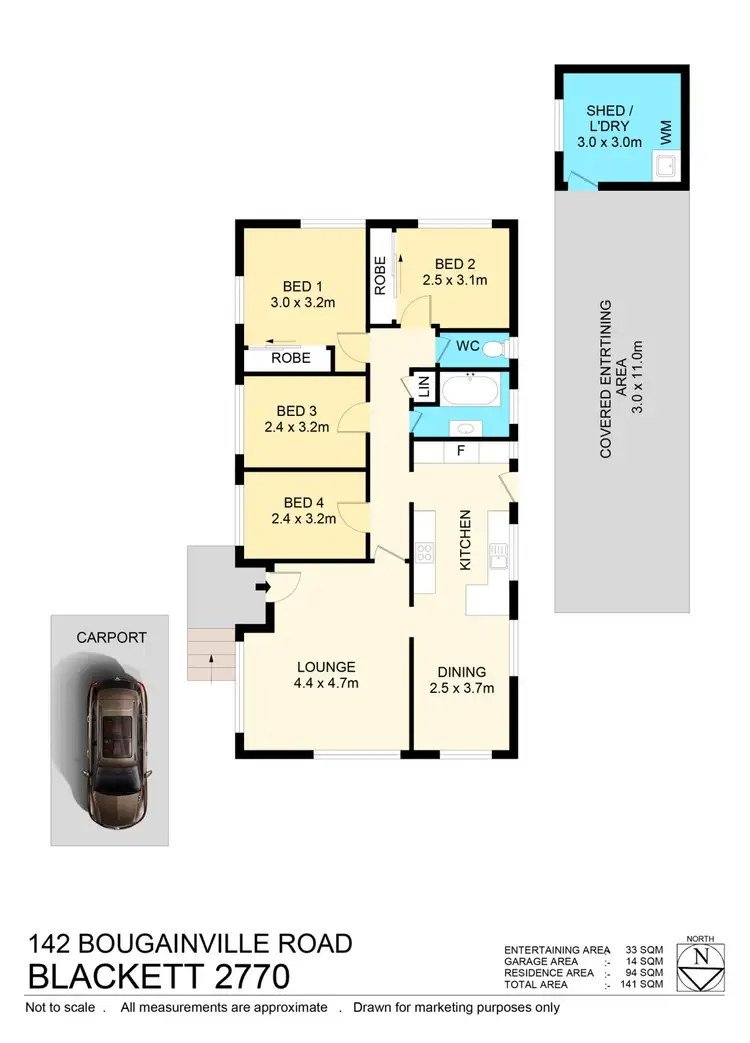 Floorplan of Homely house listing, 142 Bougainville road, Blackett NSW 2770