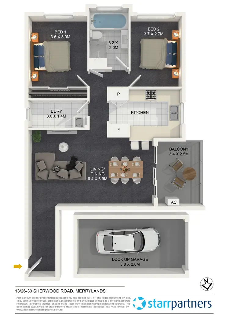 Floorplan of Homely unit listing, 13/26-30 Sherwood Road, Merrylands NSW 2160