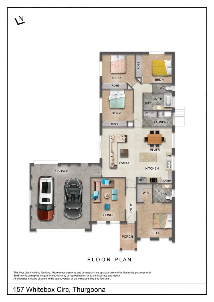 Floorplan of Homely house listing, 157 Whitebox Circ, Thurgoona NSW 2640