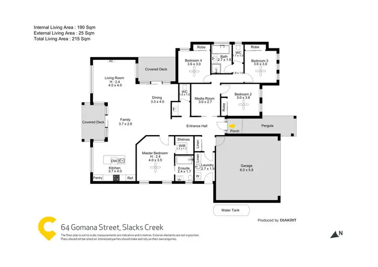 Floorplan of Homely house listing, z64 Gomana Street, Slacks Creek QLD 4127