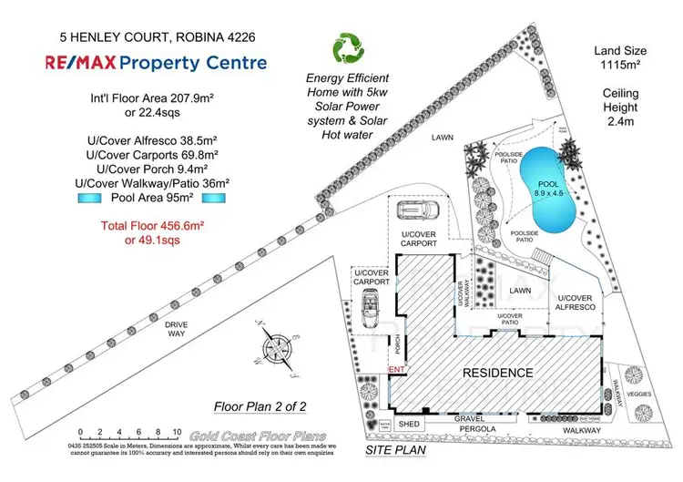 Floorplan of Homely house listing, 5 Henley Court, Robina QLD 4226