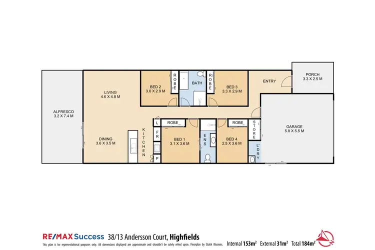 Floorplan of Homely house listing, 38/13 Andersson Court, Highfields QLD 4352