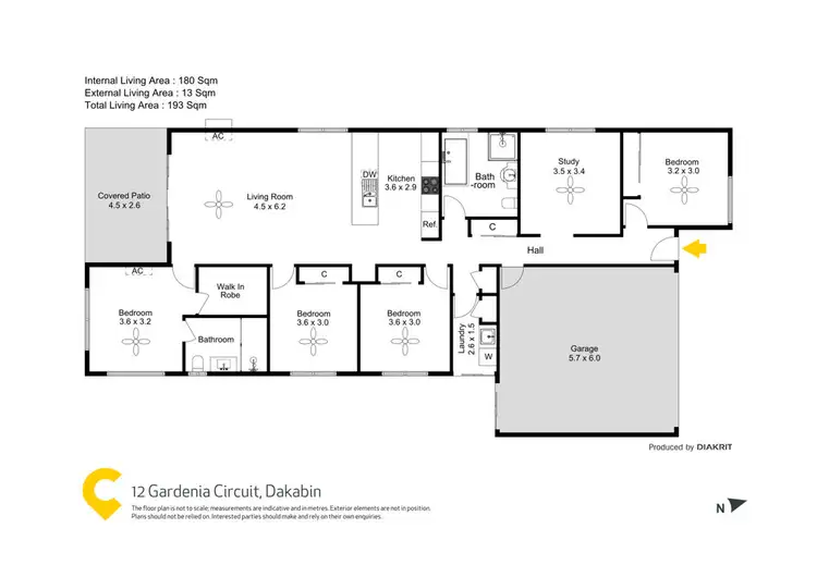 Floorplan of Homely house listing, 12 Gardenia Circuit, Dakabin QLD 4503