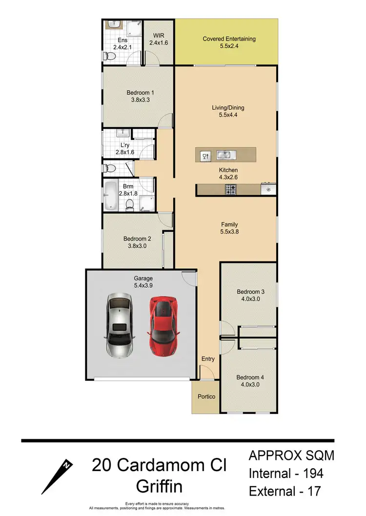 Floorplan of Homely house listing, 20 Cardamom Close, Griffin QLD 4503
