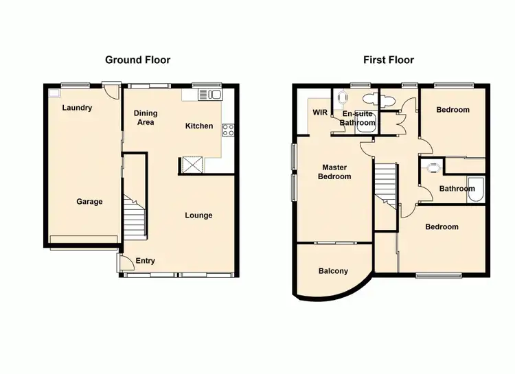 Floorplan of Homely townhouse listing, 1/35 John Street, Redcliffe QLD 4020