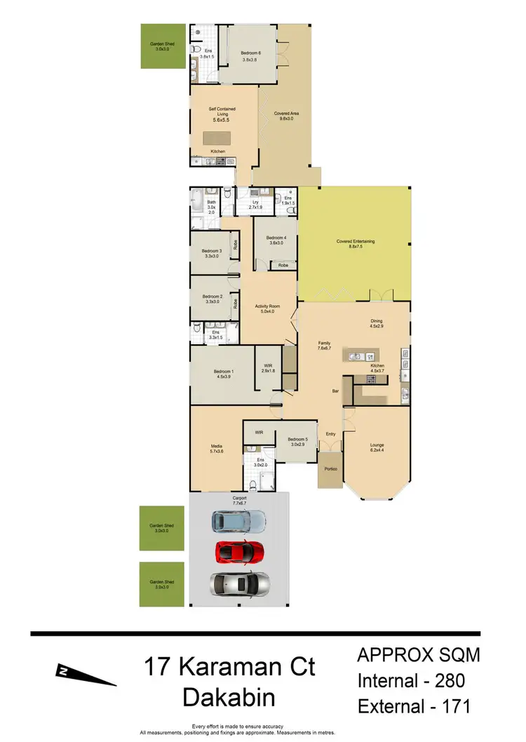 Floorplan of Homely house listing, 17 Karaman Court, Dakabin QLD 4503