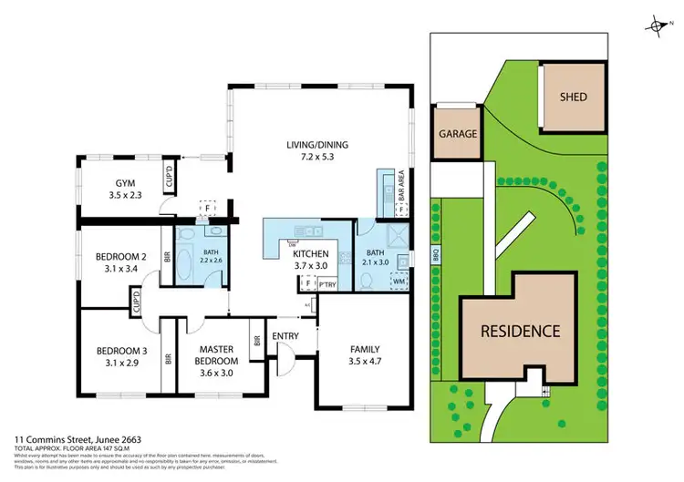 Floorplan of Homely house listing, 11 Commins St, Junee NSW 2663