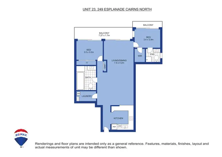 Floorplan of Homely unit listing, 23/249 Esplanade, Cairns North QLD 4870