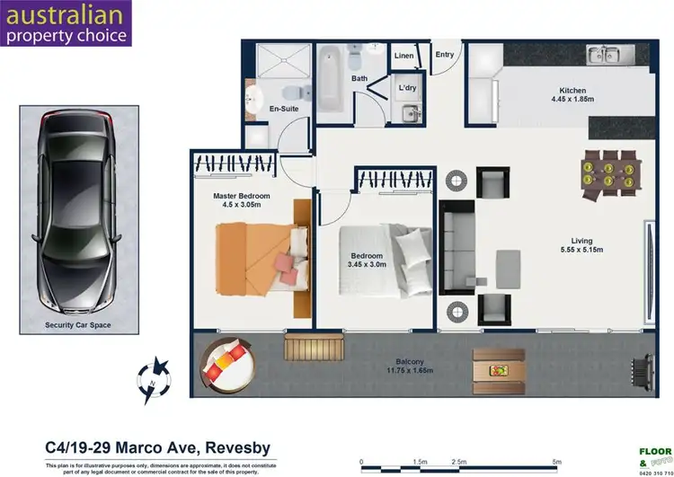 Floorplan of Homely apartment listing, C4/19-29 Marco Ave, Revesby NSW 2212
