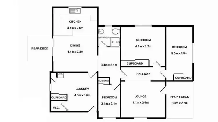 Floorplan of Homely house listing, 40 Tomkinson Street, Wilsonton QLD 4350
