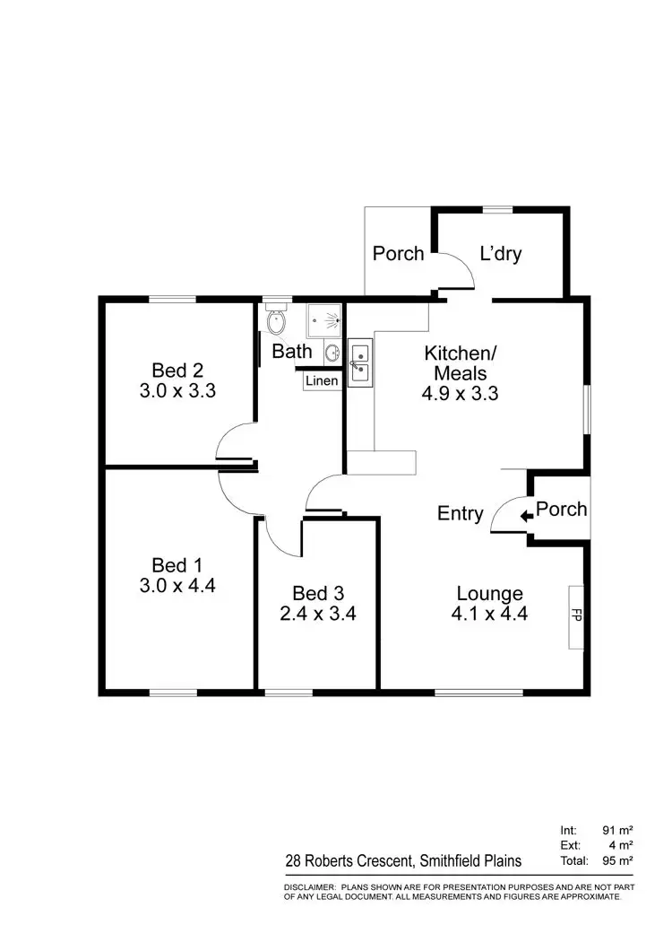 Floorplan of Homely house listing, 28 Roberts Crescent, Smithfield Plains SA 5114