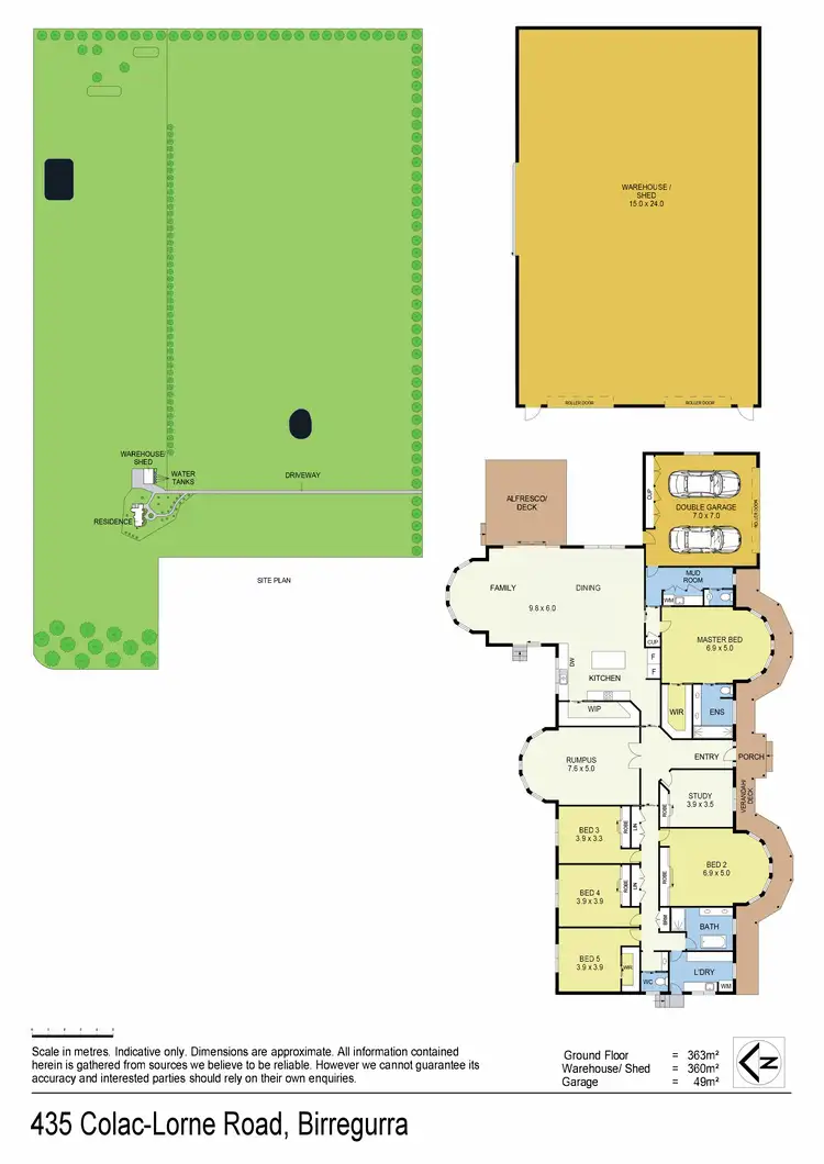 Floorplan of Homely rural property listing, 435 Colac Lorne Road, Birregurra VIC 3242