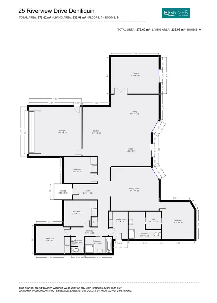 Floorplan of Homely house listing, 25 Riverview Dr, Deniliquin NSW 2710