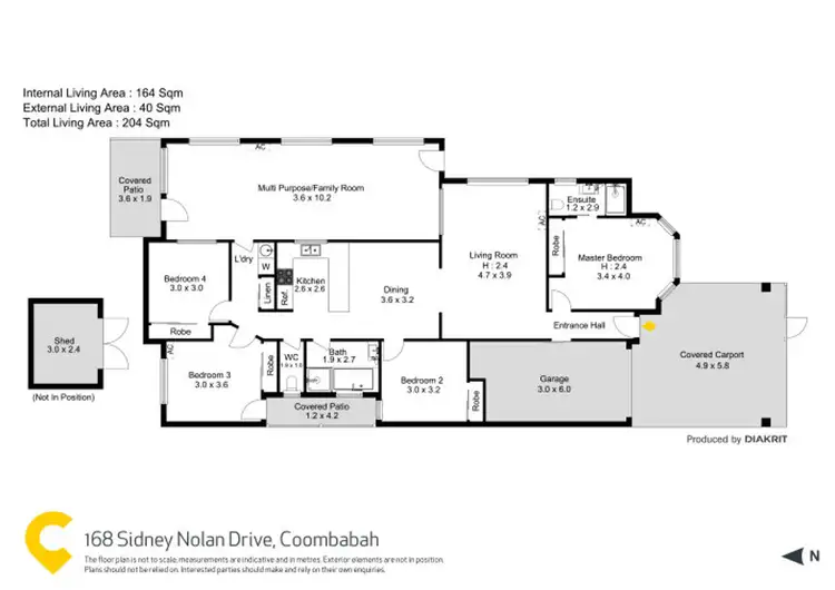 Floorplan of Homely house listing, 168 Sidney Nolan Drive, Coombabah QLD 4216