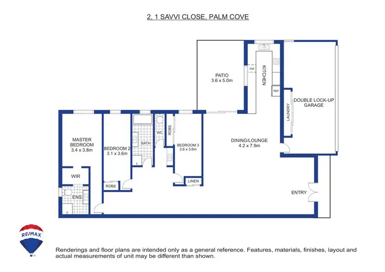 Floorplan of Homely house listing, 2/1 Savaii Close, Palm Cove QLD 4879